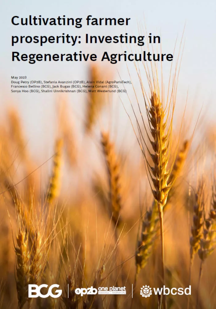 Cultivating farmer prosperity: Investing in Regenerative Agriculture